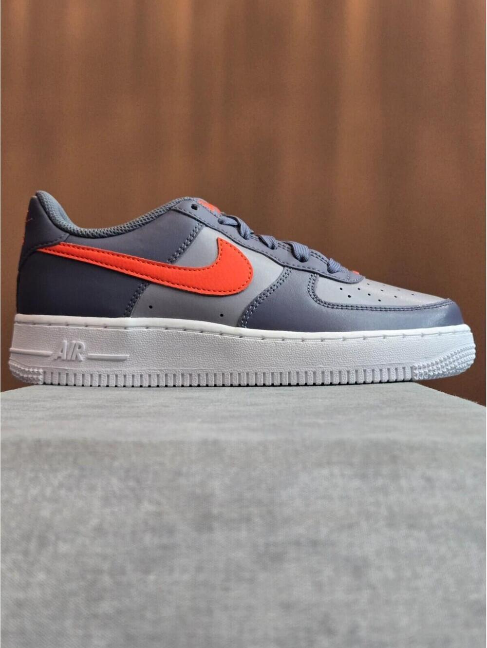 Nike Air Force 1 - Cement Grey Team Orange (CT3839-008) Youth Size 4Y / 5.5W